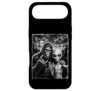 Custodia per iPhone Air Bigfoot Sasquatch Selfie Rock On UFO Divertente