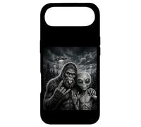 Custodia per iPhone Air Bigfoot Sasquatch Selfie Rock On UFO Divertente