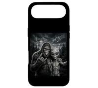 Custodia per iPhone Air Bigfoot Sasquatch Selfie Rock On UFO Divertente