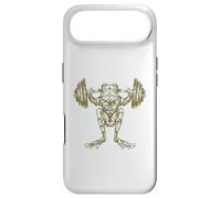 Custodia per iPhone Air Bilancieri per sollevamento pesi a forma di rana, per rettili, divertente allenamento in palestra