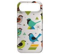 Custodia per iPhone Air Bird Art Mid Century Midcentury Retro Atomic Age Space