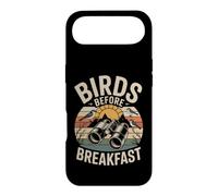 Custodia per iPhone Air Birds Before Breakfast frase birdwatching divertente