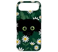 Custodia per iPhone Air Black Daisy Field Floral Groovy Flowers