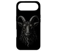 Custodia per iPhone Air Black Goat Phillip Corned Beast Head Gothic Print