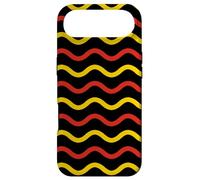 Custodia per iPhone Air Black Red Yellow German Tricolor Wavy Pattern