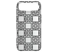 Custodia per iPhone Air Black White Square Spiral Labyrinth Greek Pattern