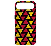 Custodia per iPhone Air Black Yellow Red Belgium Tricolor Triangle Zigzag Pattern