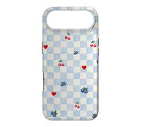 Custodia per iPhone Air Blu Gingham Cherry Mirtillo Picnic Coquette Estetica