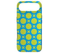 Custodia per iPhone Air Blue Green Angle Rectangle Star Memphis 1080s Pattern