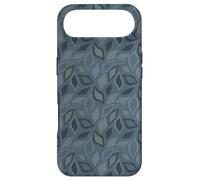 Custodia per iPhone Air Blue Grey Leaf-like Teardrop Petal Botanical Pattern