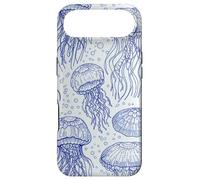 Custodia per iPhone Air Blue Jellyfish Ocean Pattern Aquatic Marine Life