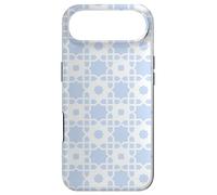 Custodia per iPhone Air Blue Square Star Cross Snowflakes Geometric Pattern