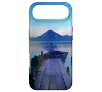 Custodia per iPhone Air Blue Volcano Pier Lago Atitlán - Guatemala Art