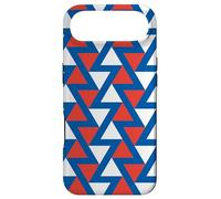 Custodia per iPhone Air Blue White Red France Triangle Zigzag Line French Pattern