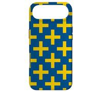 Custodia per iPhone Air Blue Yellow Sweden Cross Swedish Plus Language Pattern