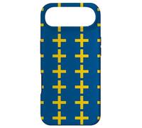 Custodia per iPhone Air Blue Yellow Sweden Plus Swedish Nordic Pattern