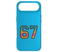 Custodia per iPhone Air Bold 67 Gradient Numbers - Meme Slang Art per i fan della Gen Alpha