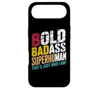 Custodia per iPhone Air Bold Badass Superhuman - Hidden Wordplay Design for Men