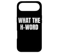 Custodia per iPhone Air Bold WHAT THE H WORD Design for Fun Loud Bold Attitude Wear
