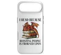 Custodia per iPhone Air Book Dragon I Read Because Roasting People is Frowned Upon