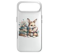 Custodia per iPhone Air Bookish Easter Bunny Reading Book Every Bunny Loves to Read