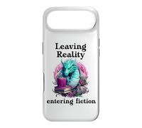 Custodia per iPhone Air Bookish Fantasy Book Dragon Leaving Reality Entering Fiction