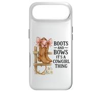 Custodia per iPhone Air Boots and Bows Cowgirl Thing Western Pink Bow Graphic