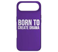 Custodia per iPhone Air Born to Create Drama Funny Citazione Sarcasmo Umorismo
