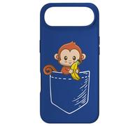 Custodia per iPhone Air Boys Girls Kids Pet Monkey Banana Lover in a Pocket