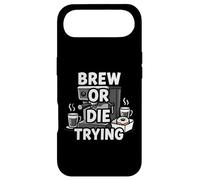 Custodia per iPhone Air Brew Or Die Trying Funny Coffee Lover Barista Design