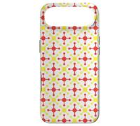 Custodia per iPhone Air Bright Red Sunflower Yellow Molecule Spaceship Pattern