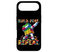 Custodia per iPhone Air Build Pose Repeat Funny Blocks Bricks Toy Master Builder