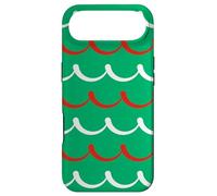 Custodia per iPhone Air Bulgarian Green Crimson Red Arc Half-Circle Wave Pattern