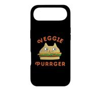 Custodia per iPhone Air Burger Cat Veggie Purrger Vegano Vegetariano Dieta a base vegetale