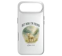 Custodia per iPhone Air But Now I’m Found Luke 15:10 Watercolor Lamb Christian