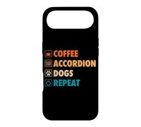 Custodia per iPhone Air Caffè Fisarmonica Cani Ripetere Vita Semplice Icone Di Base
