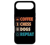 Custodia per iPhone Air Caffè Scacchi Cani Ripetere Vita Semplice Icone Di Base