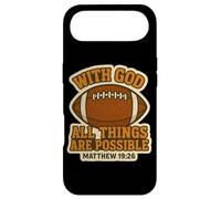 Custodia per iPhone Air Calcio con Dio Tutte le cose sono possibili Matteo 19:26