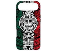 Custodia per iPhone Air Calendario Maya azteco con pietra del sole e bandiera del Messico invecchiata