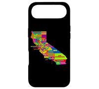 Custodia per iPhone Air California County mappa T-shirt mappa di California Stati Uniti