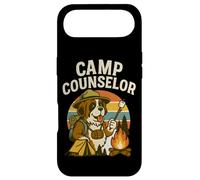 Custodia per iPhone Air Camp Counselor, divertente design per cani, falò da esterno