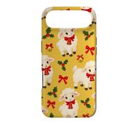 Custodia per iPhone Air Campana con fiocco di agnello giallo senape rosso per Natale