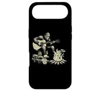 Custodia per iPhone Air Camping Bigfoot Smore Rock Bigfoot Playing Guitar Campfire