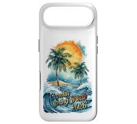 Custodia per iPhone Air Cancun Spring Break 2026 Palma e onde ad acquerello