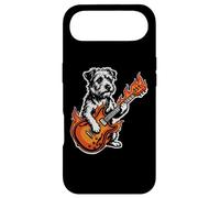 Custodia per iPhone Air Cane che gioca fiammeggiante chitarra punk terrier
