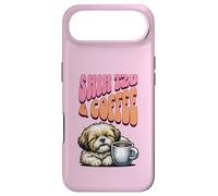 Custodia per iPhone Air cane di leone dolce Shih-Tzu e una tazza di caffè mattina