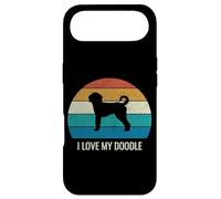 Custodia per iPhone Air Cane Labradoodle, stile vintage, I Love My Doodle