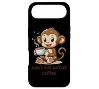 Custodia per iPhone Air Cant Live Wout Caffè Carino Scimmia Cartoon