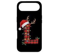 Custodia per iPhone Air Cappello da Babbo Natale con corna di renna plaid L Christmas Magic