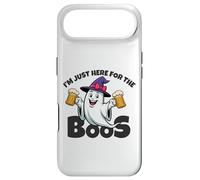 Custodia per iPhone Air Cappello divertente per Halloween con scritta «I'm Just Here for the Boos Ghost Witches»